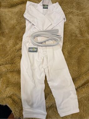 Kids White Karate Gi with Belt